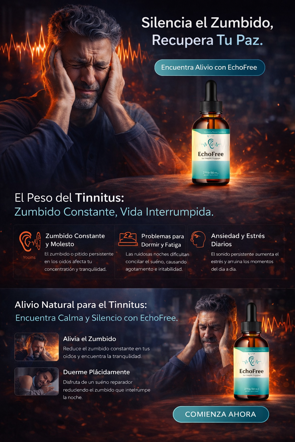 Gotas Echofree para el oído/ Alivia la tinnitus 🦻🏻👴🏻✨