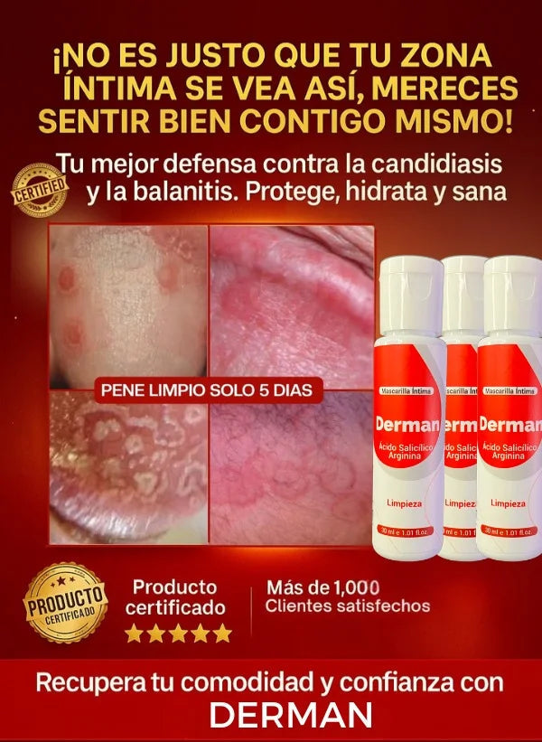 DERMAN - OLVIDATE DE LA CANDIDIASIS Y LA BALANITIS 🍆🍄✨