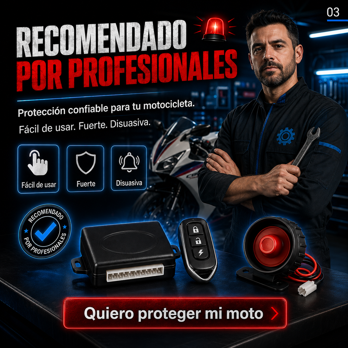 SISTEMA DE ALARMA PARA MOTOCICLETA -EVITA ROBOS Y TEN SEGURIDAD 🏍️🚨💀