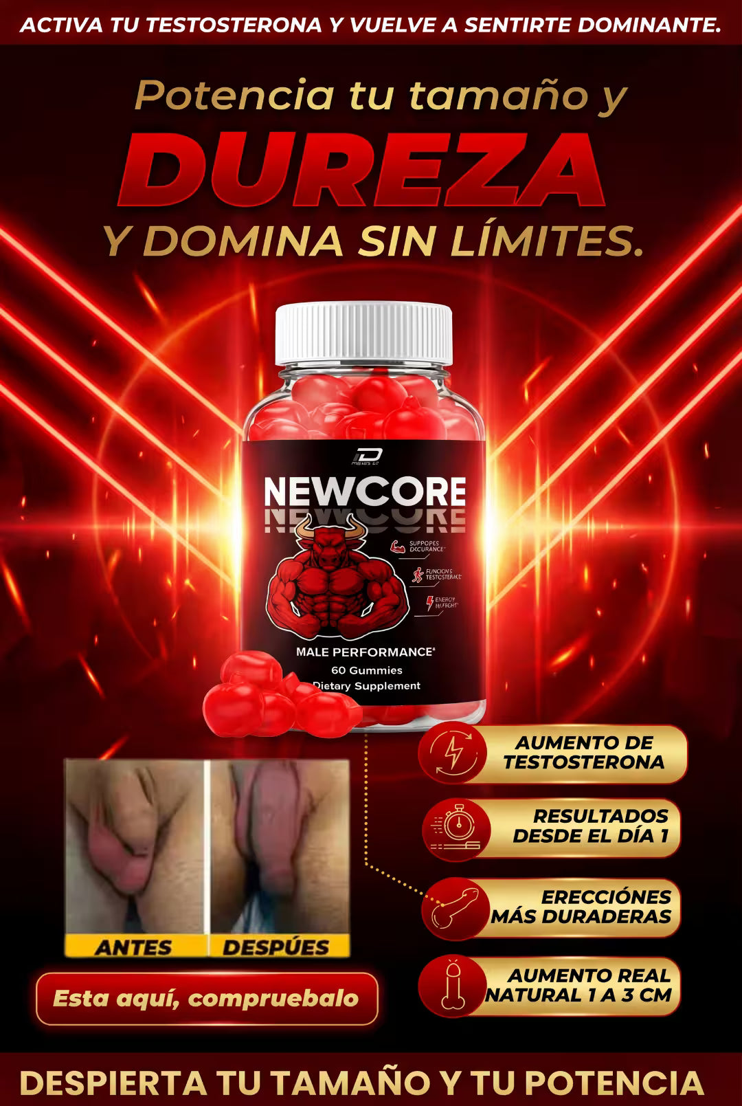 GOMAS POTENCIADORAS DE SHILAJIT NEWCORE 🐂