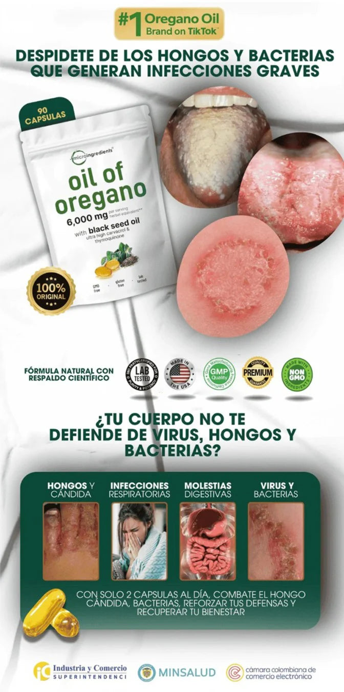 Oil Of Orégano - Ataca El Hongo Cándida Y Todos Esas Bacterias 🫒🍄✨