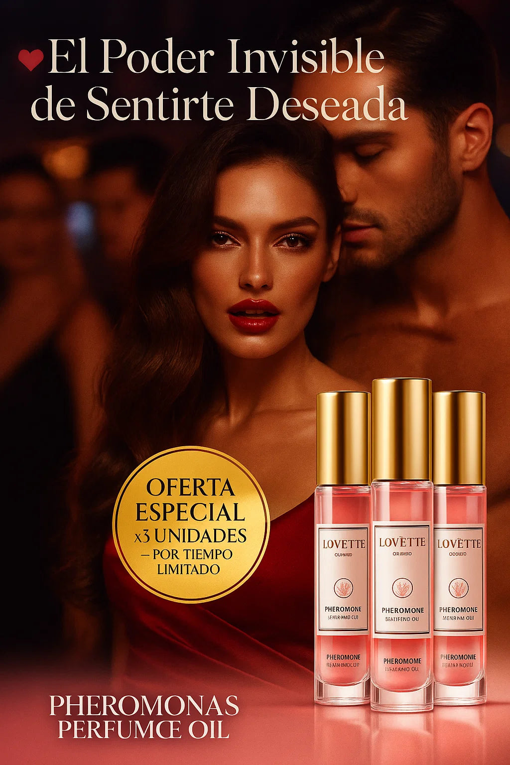 Combo x3 Unidades de Perfume de Feromonas - Atrae tu Macho 💗🧴💏✨