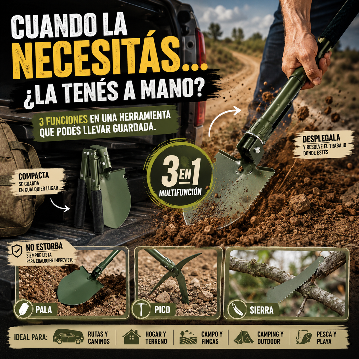 PALA PLEGABLE 3 EN 1