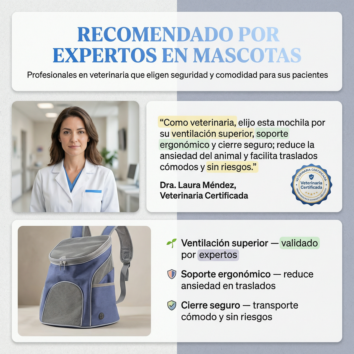 Mochila Para Mascotas - Perros y Gatos / Dale Experiencias a Nuevas a Tus Peluditos