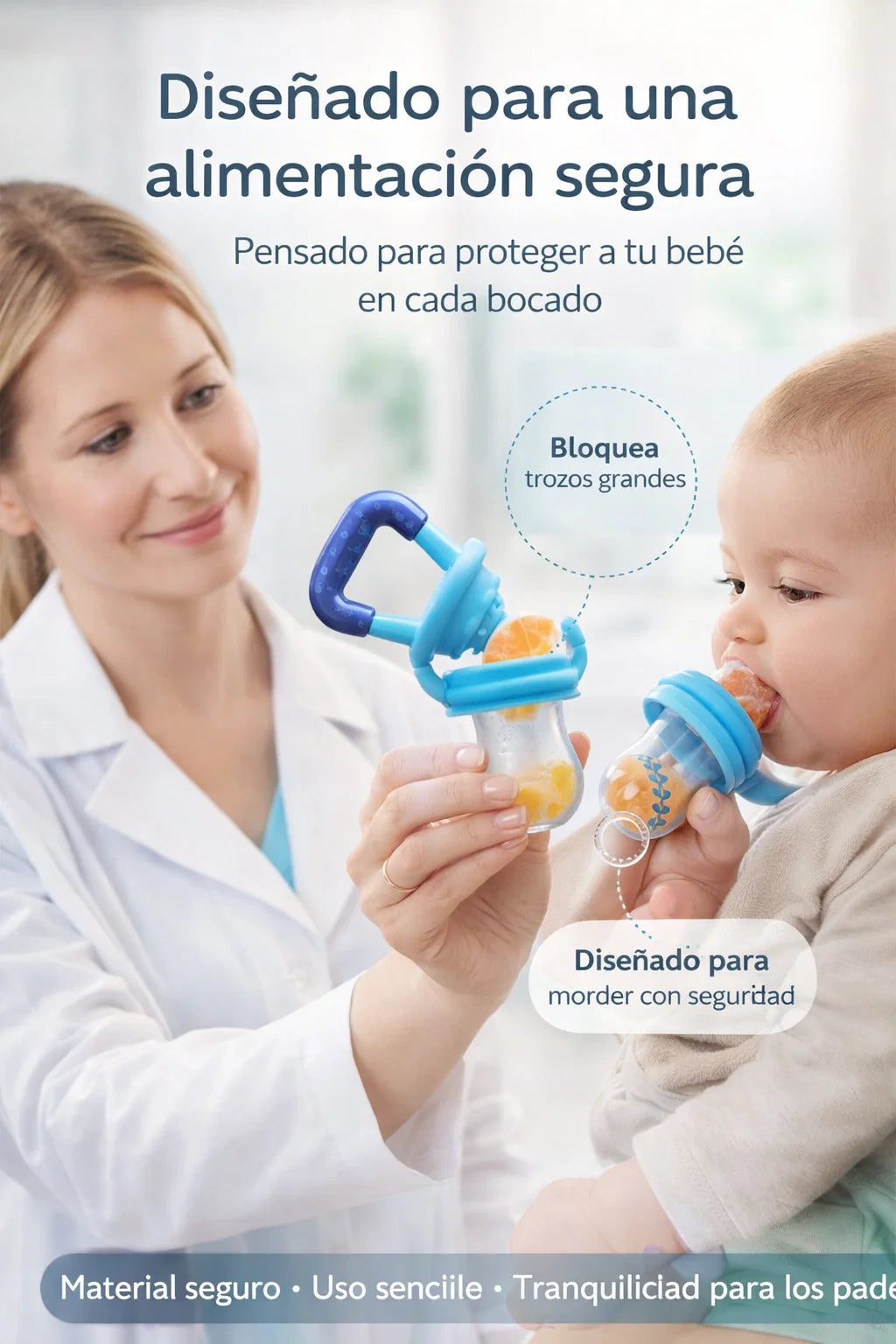 CHUPETE ALIMENTADOR PARA BEBES - ALIMENTA SIN MIEDOS 🤱🏻🍼✨