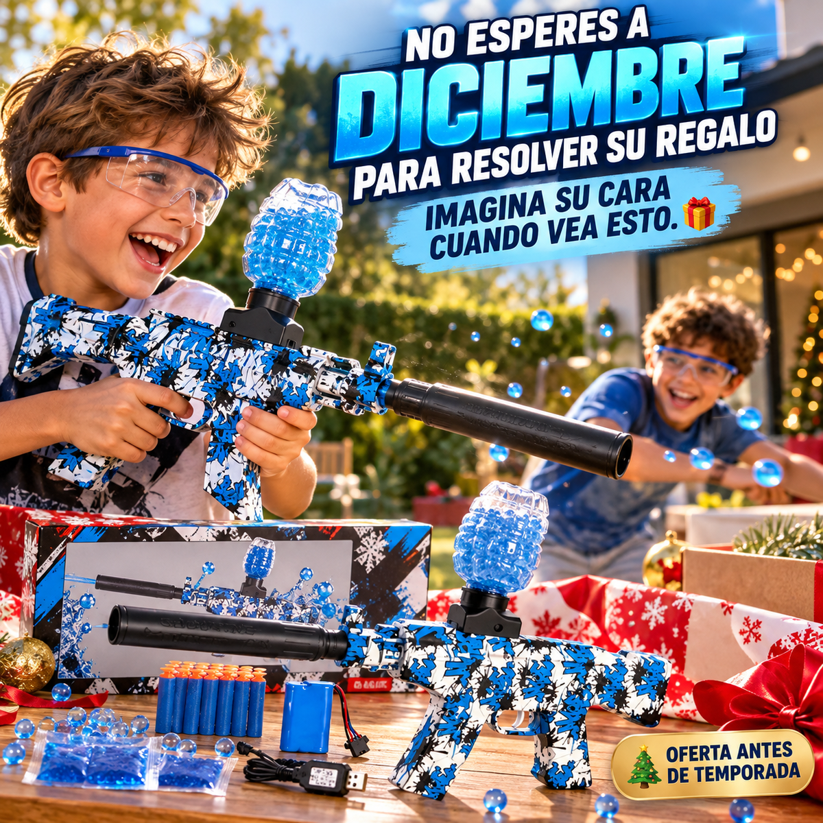 Pistola Eléctrica De Hidrogel - El Mejor Regalo Antes De Los Elevados Costos De Temporada