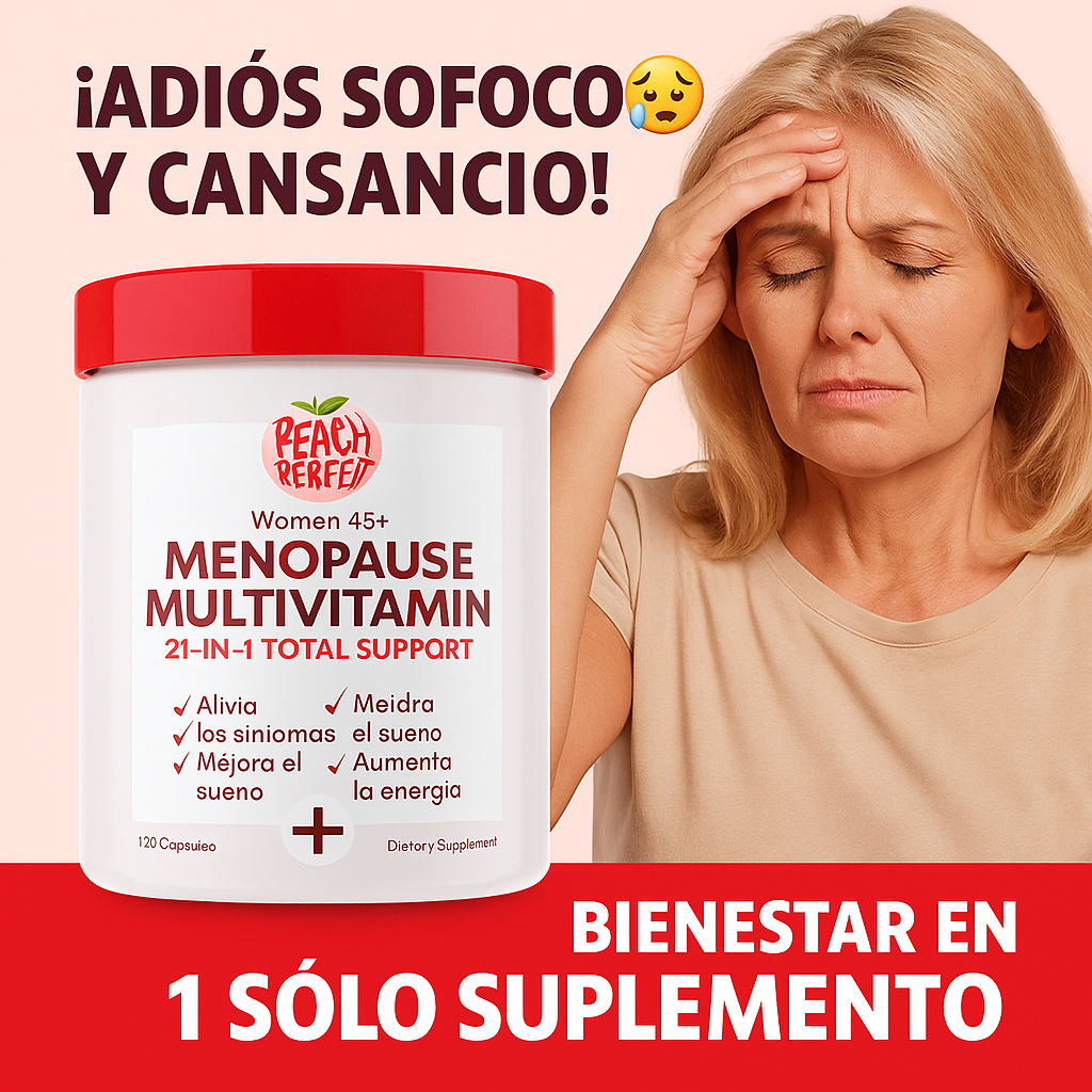 PEACH PERFECT - MULTIVITAMINICO QUE REDUCE LA MENOPAUSIA 👩🏻‍🦳♥️✨