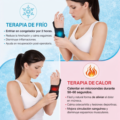 Guante de compresión Con Termo Terapia Y Frio - Terapia Para Tendinitis/ Túnel Carpiano 🖖🏻🤕✨