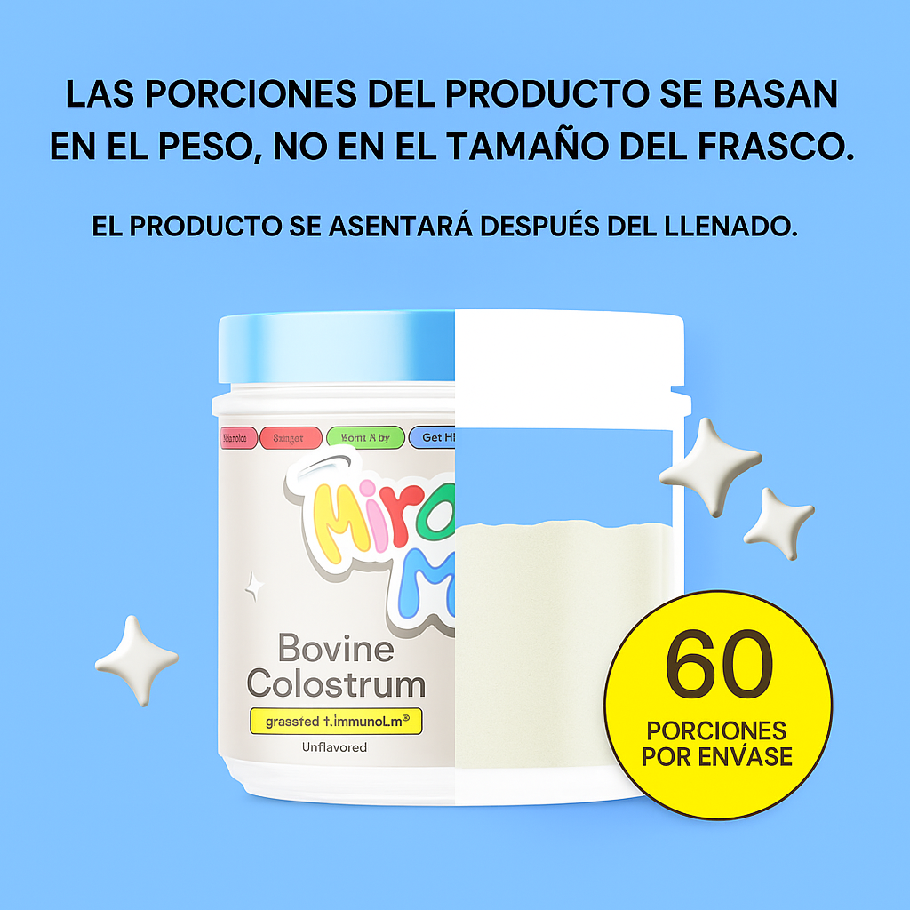 MIRACLE MOO Calostro Bovino - Aumenta Defensas y Desinflama Internamente 🦠🧑🏻‍⚕️✨