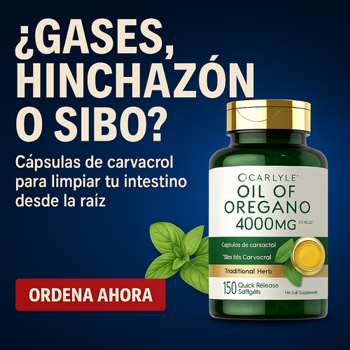 Orégano Carlyle - Chao Gases e Hinchazón por Bacterias 🦠🧑🏻‍⚕️
