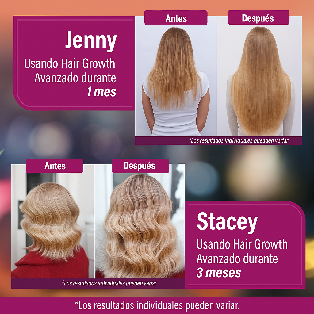 Hair Growth - Vitaminas Avanzadas Para el Cabello 👩🏻✨
