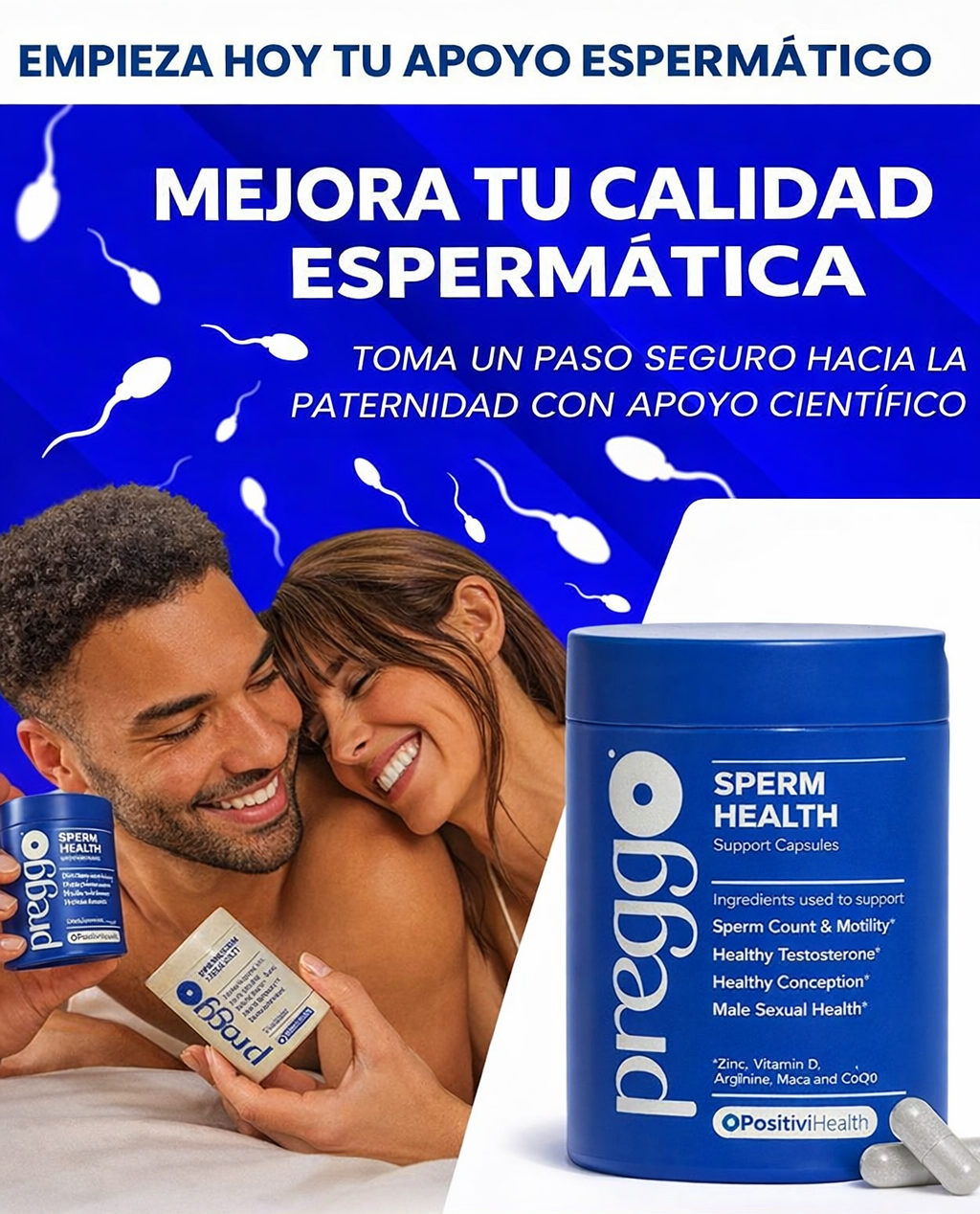 PREGGO SPERM HEALTH - TRATAMIENTO PARA AYUDAR A MEJORAR TU FERTILIDAD