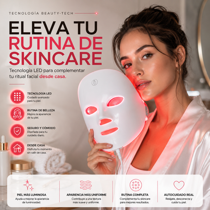 Máscara LED antienvejecimiento: Rejuvenece tu piel