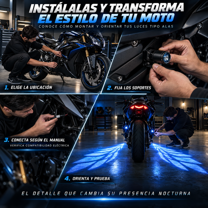 ALAS DE ANGEL PARA MOTO LUJO Y ESTILO