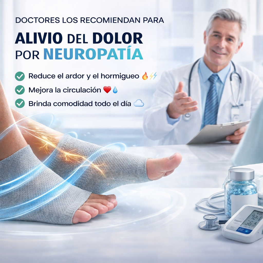 Medias De Compresión / Neuropatía - Obtén Alivio Instantáneo De Pies Hinchados Y Adoloridos