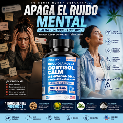 CORTISOL CALM - EQUILIBRA TU CORTISOL Y RECUPERA TU ENERGIA SALUDABLE
