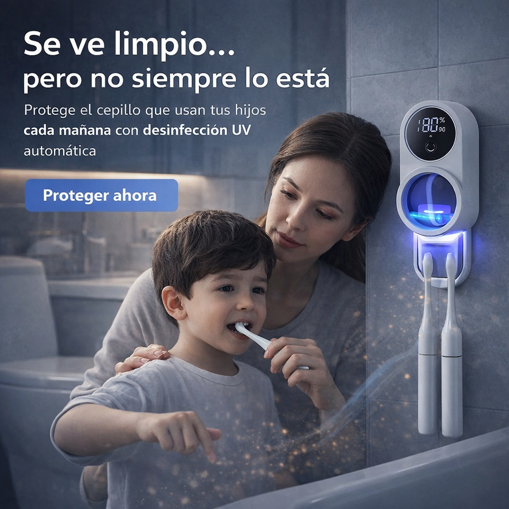 Esterilizador Cepillo dentales UV Smart - Elimina Bacterias 🦠✨