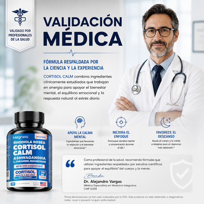 CORTISOL CALM - EQUILIBRA TU CORTISOL Y RECUPERA TU ENERGIA SALUDABLE