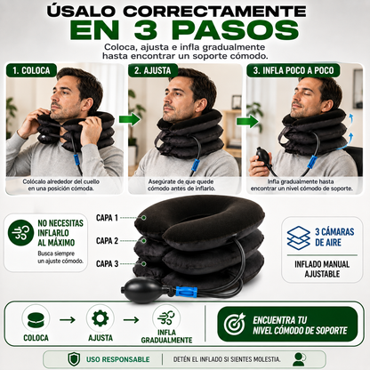 Collar Cervical Inflable   - Elimina Molestias Musculares