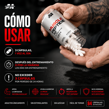 Muscle Peptide - Ayuda, Aumenta y Crece Tu Masa Muscular De Forma Natural