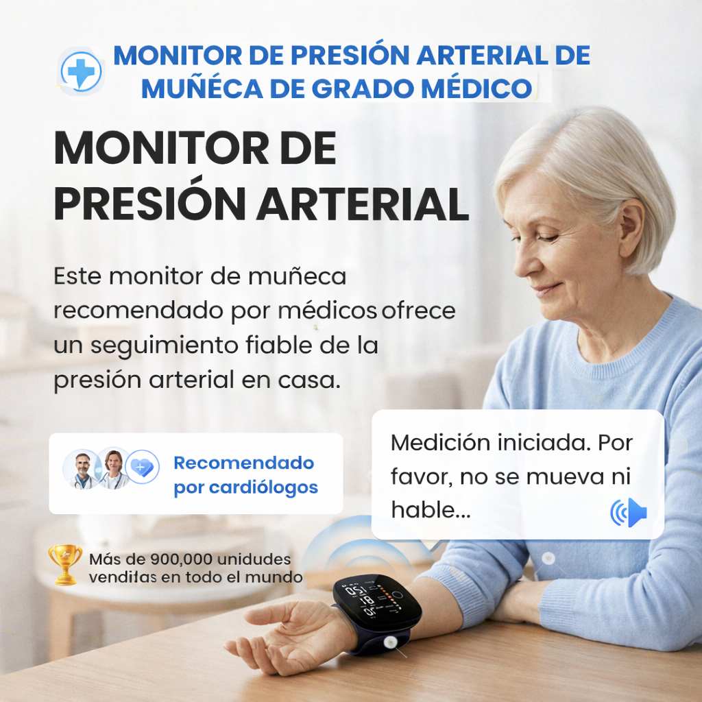 Monitor Presión Arterial en Muñeca 👵🏻👴🏻🧑🏻‍⚕️✨