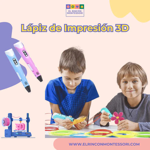 LAPIZ DE IMPRESION 3D CON filamento Para Niños ✏️👩🏻‍👦🏻🗼