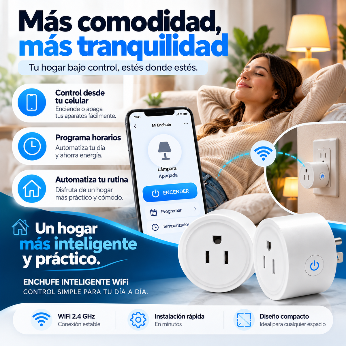 Enchufe Inteligente WiFi SmartPlug