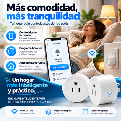 Enchufe Inteligente WiFi SmartPlug