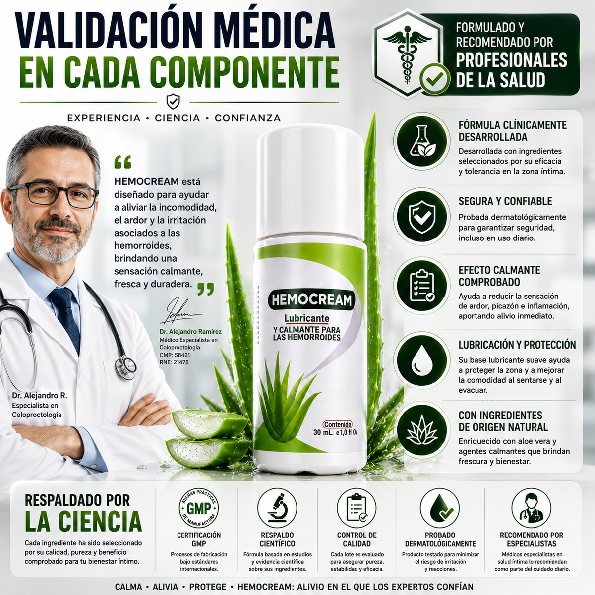 HEMOCREAM - LUBRICANTE PARA ALIVIAR LAS HEMORROIDES 🚽🦠