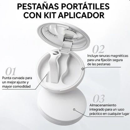 PESTAÑINA MAGNETICA -CUALQUIER PESTAÑAS SON ADAPTABLES A ESTE👀🪞✨