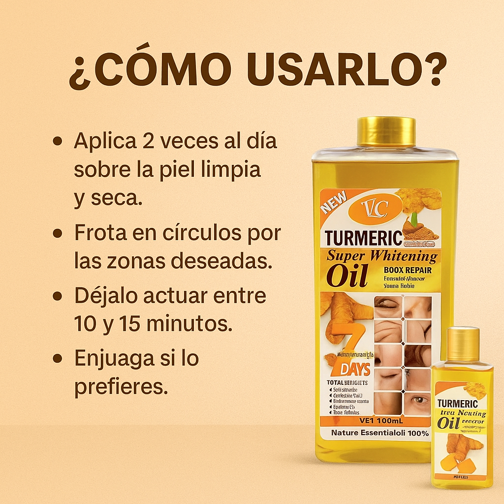 Aceite de Cúrcuma - Despigmentado Intimo  🤍✨🧑🏼‍⚕️
