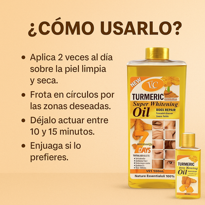 Aceite de Cúrcuma - Despigmentado Intimo  🤍✨🧑🏼‍⚕️