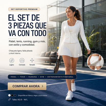 SET DEPORTIVO DE 3 PIEZAS PARA DAMA