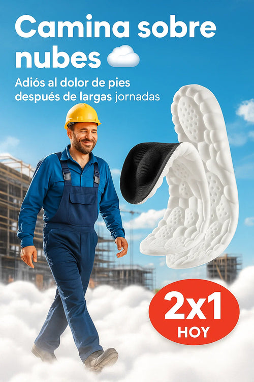 PLANTILLAS ORTOPEDICAS PARA ESAS JORNADAS LARGAS / 2 X 1 👷🏻🤕☁️