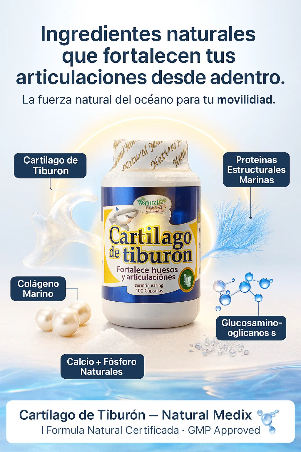 Cartílago de Tiburón - La Formula Marina Para Tus Articulaciones 🦴🤕🦈