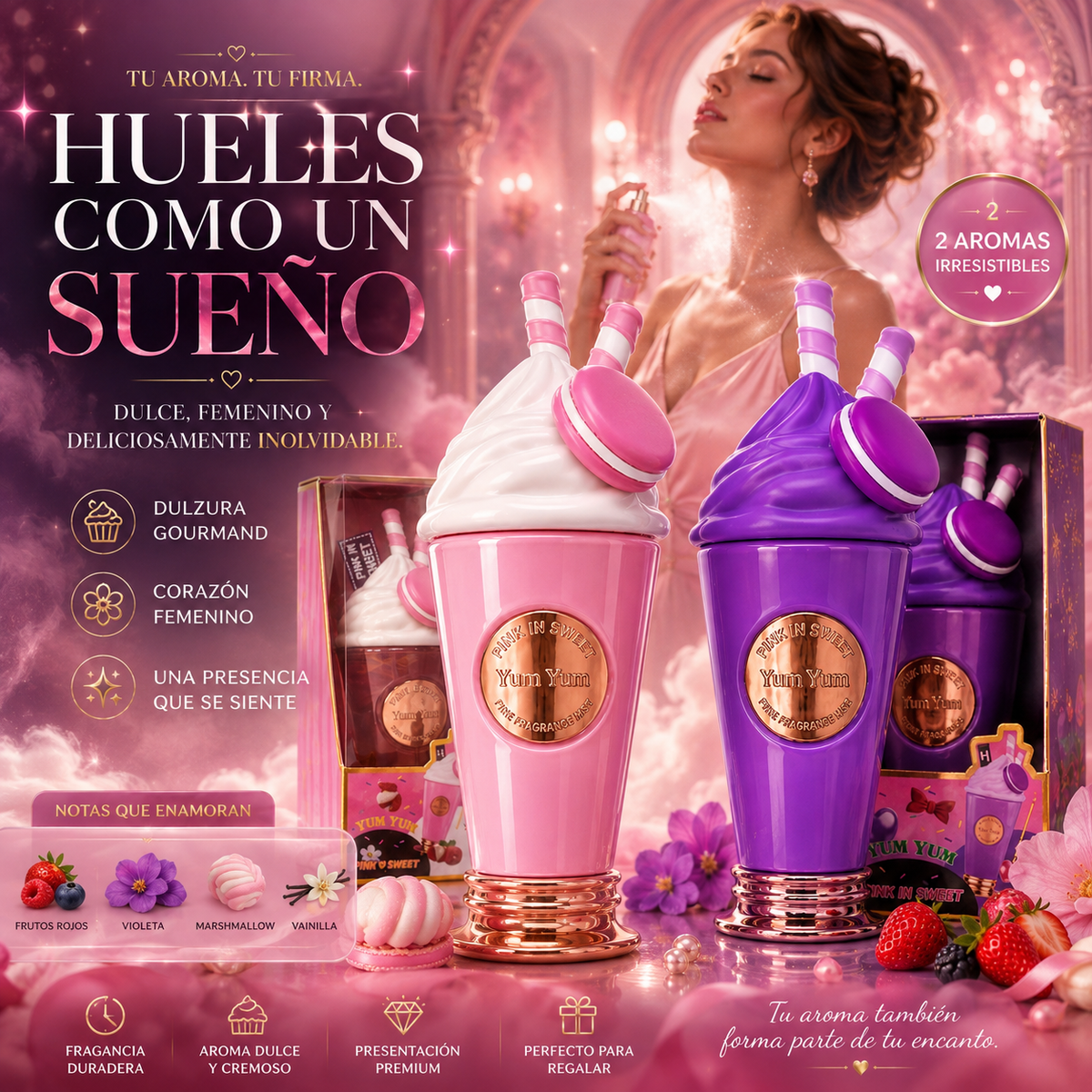 Perfume Yumi Yumi - 200ML Aromas de Princesas 🩷💜