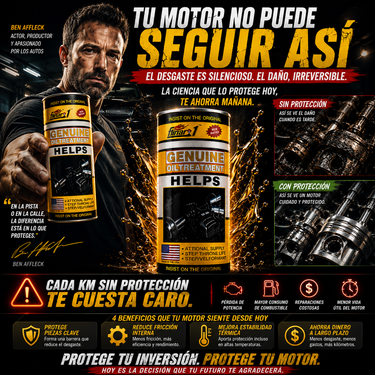 Tratamiento De Aceite Para Optimizar y Reductor De Desgaste