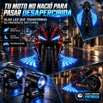 ALAS DE ANGEL PARA MOTO LUJO Y ESTILO