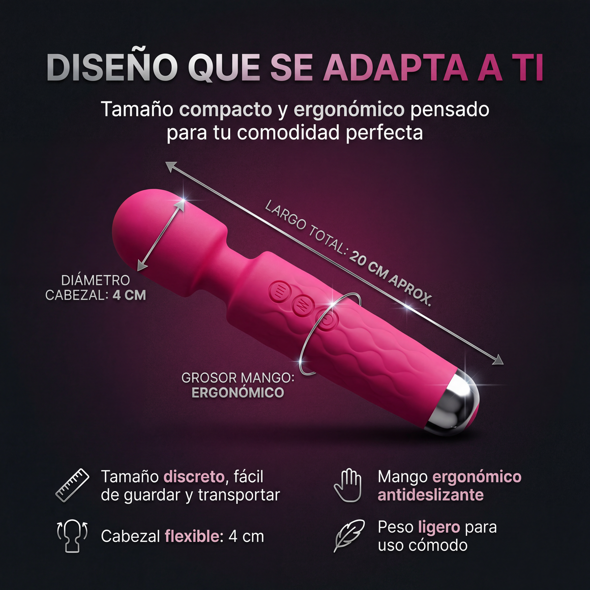 Vibrador Varita de Ada - Estimula Tu Felicidad Desde Tu Interior 🪄🍆💦