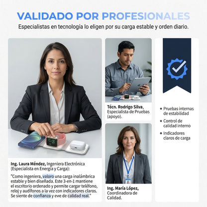 Cargador Magnético 3 en 1 de lujo 🔋🧲📱