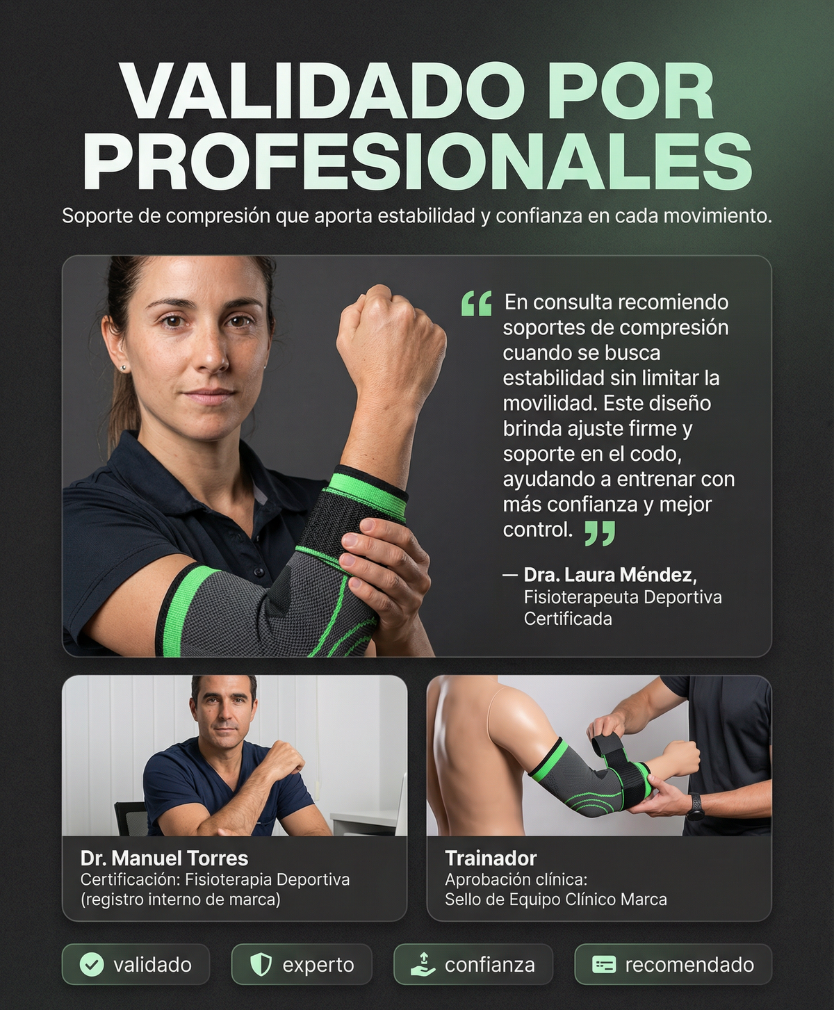 Faja de Compresión Para Codo - Olvídate de esos Dolores Trabajando o Haciendo Deporte