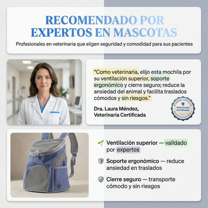 Mochila Para Mascotas - Perros y Gatos / Dale Experiencias a Nuevas a Tus Peluditos