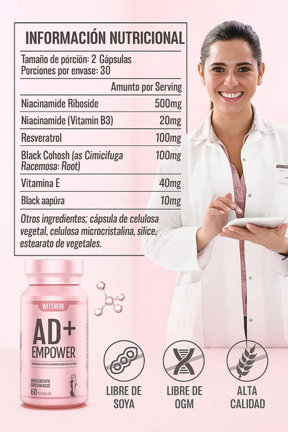 NAD + EMPOWER / EQUILIBRIO HORMONAL FEMENINO 🙍🏻‍♀️⚡💖