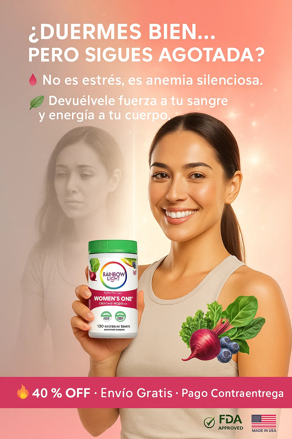 Multivitamínico Women’s One / Despidete de esa Anemia Molesta 🍃✨