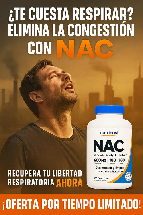 NAC - Acetil L-Cisteína / Elimina Congestión Pulmonar 🫁🦠😪