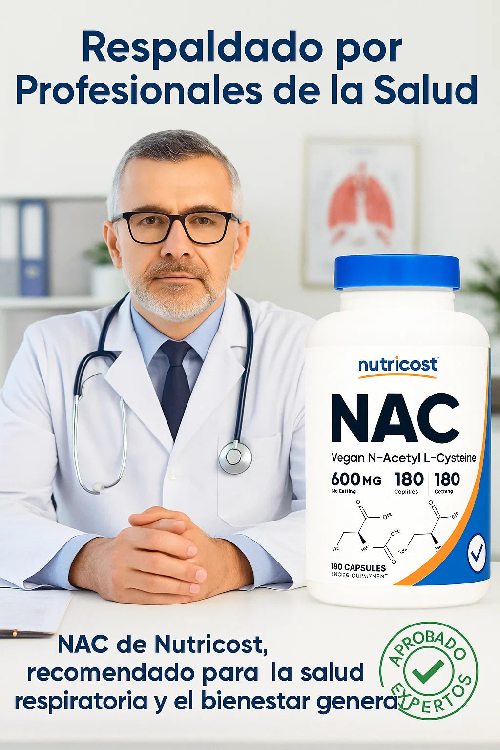 NAC - Acetil L-Cisteína / Elimina Congestión Pulmonar 🫁🦠😪