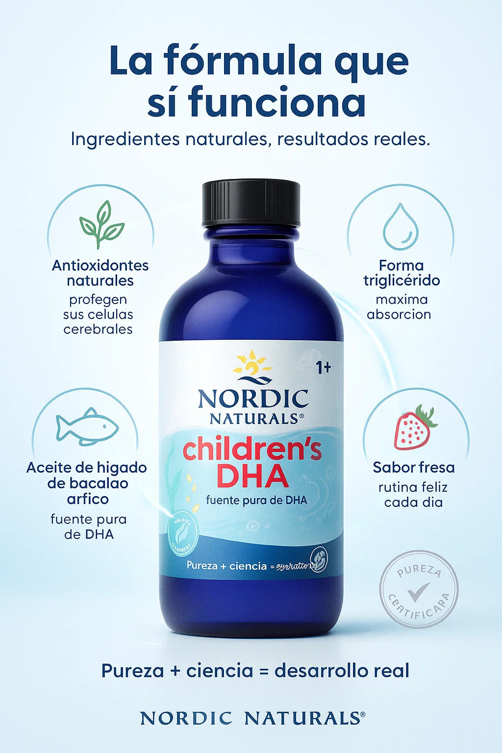 Omega 3 Kids - Estimula El Crecimiento Físico y Cerebral 🧠👩🏻‍👦🏻✨