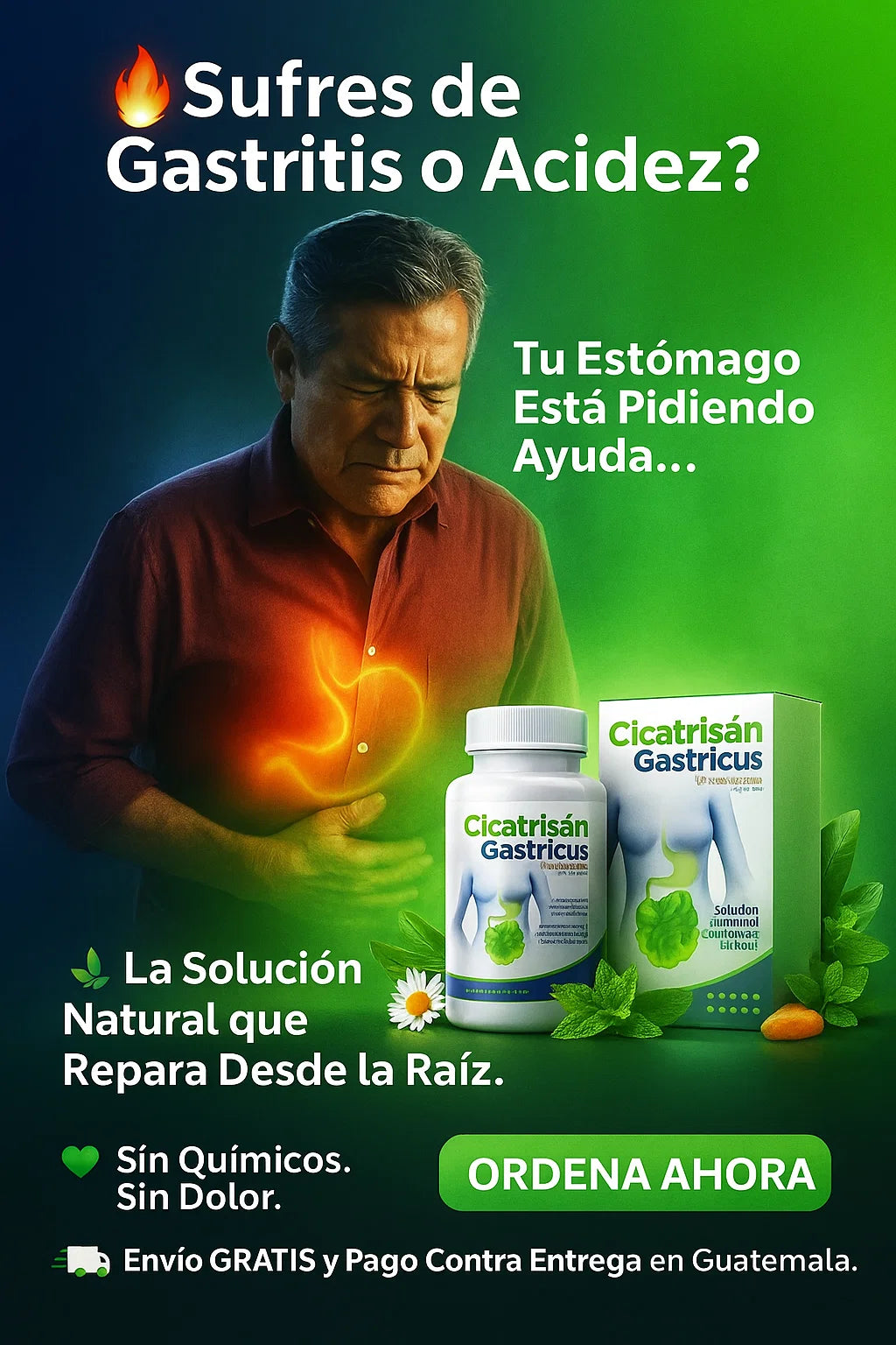 CICATRISAN GASTRICUS - Mitiga Esa Gastritis Que Te Está Matando ☠️🧑🏻‍⚕️✨