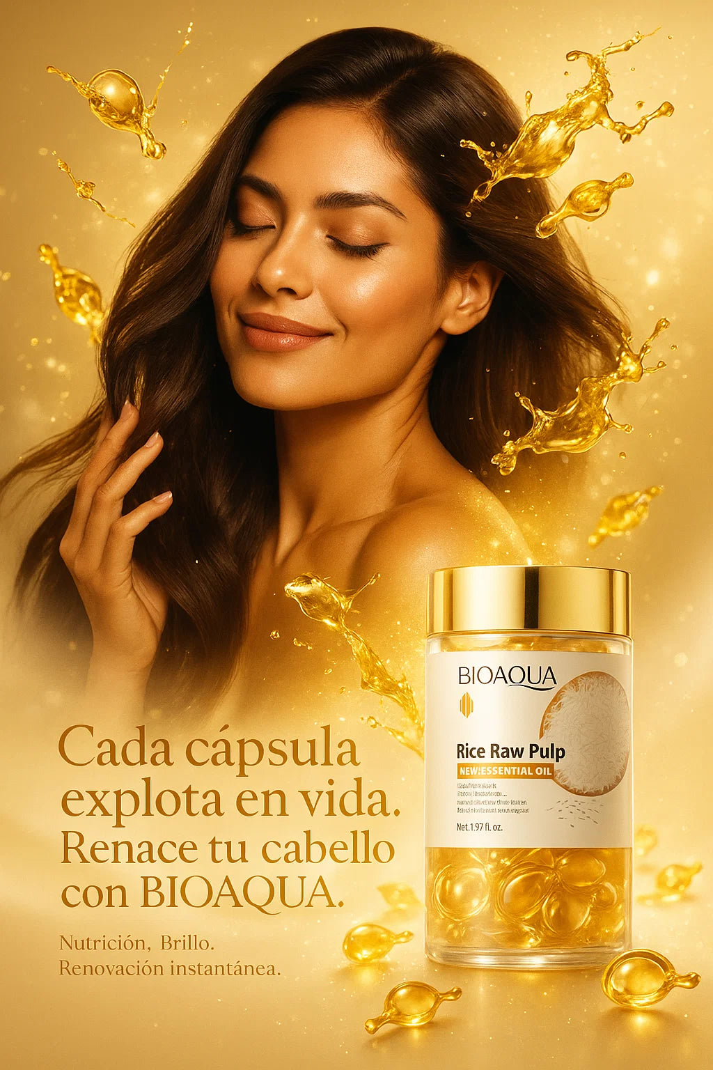 CÁPSULAS DE ARROZ PARA EL CABELLO - FORMULA RECTIFICADA