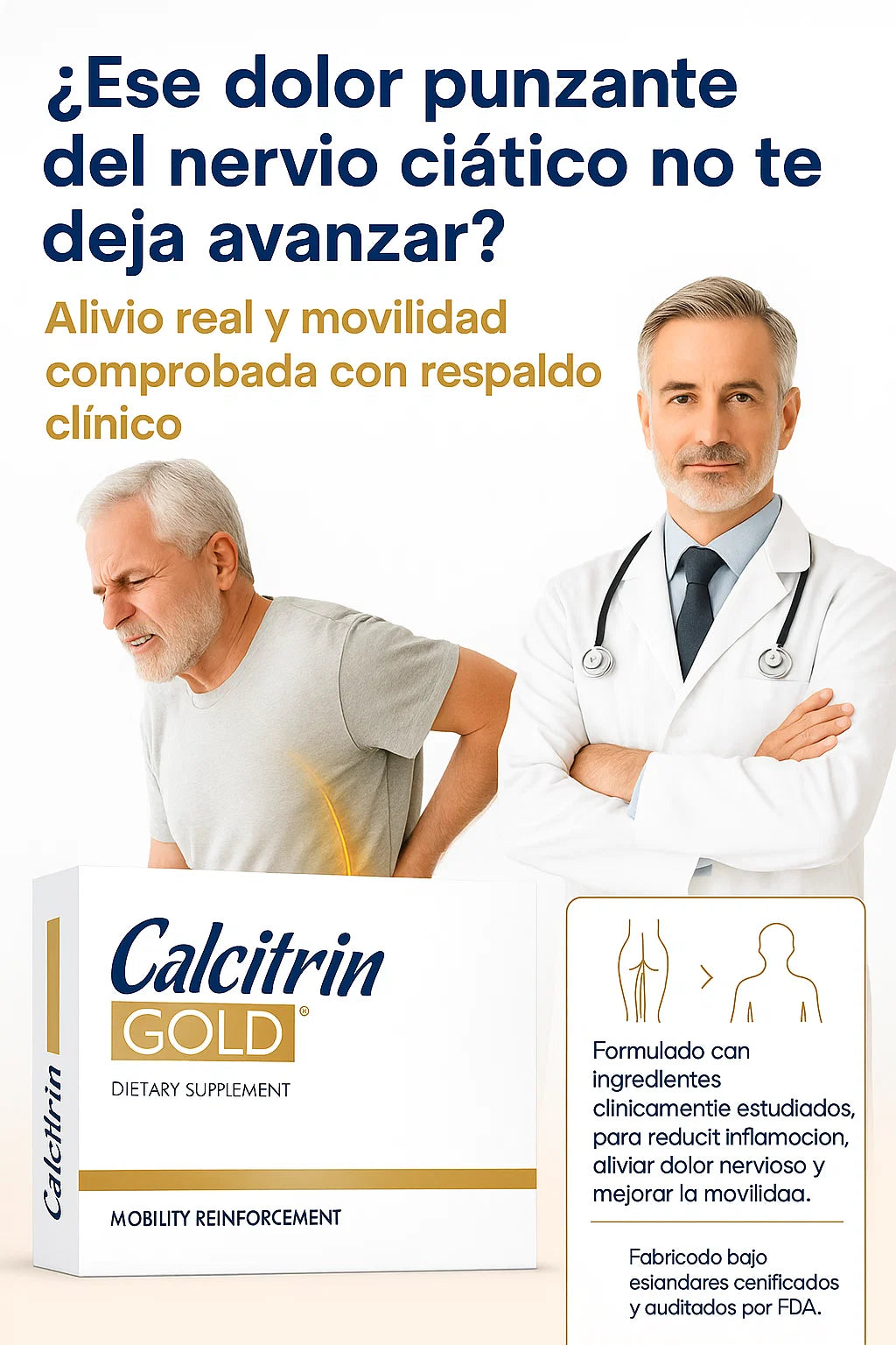 Calcitrin Gold - Recupera Tu Movilidad de forma natural - Alivia Tu Ciática🦴👵🏻✨
